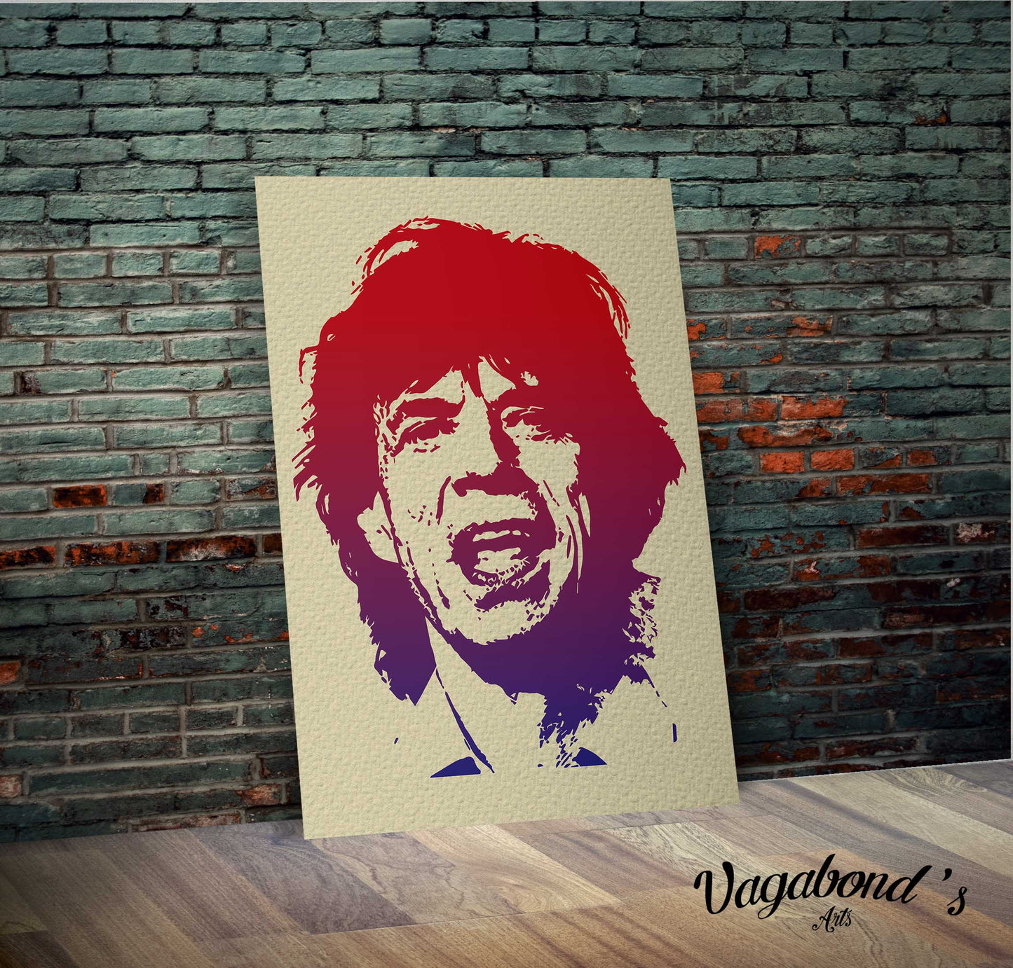 Mick Jagger Metal Sign