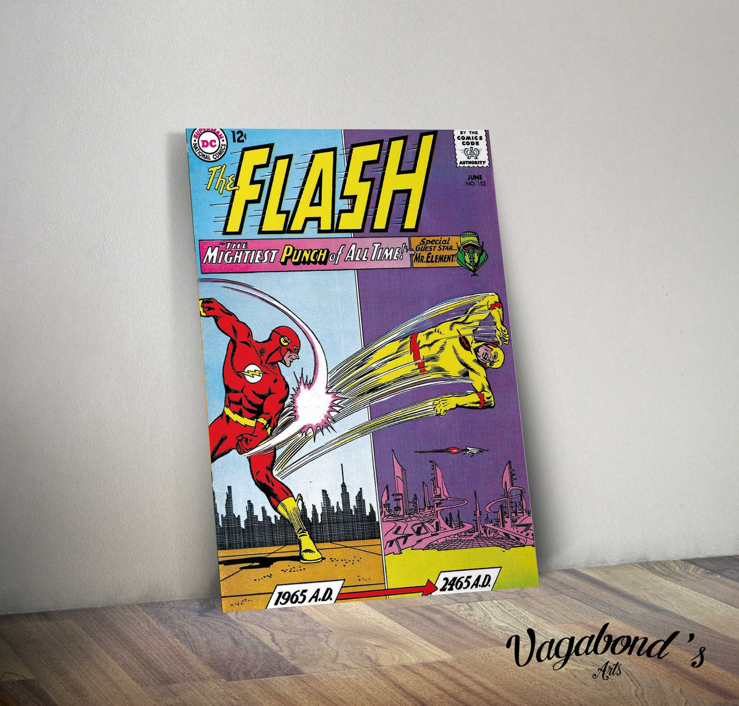 Flash Comics Metal Poster