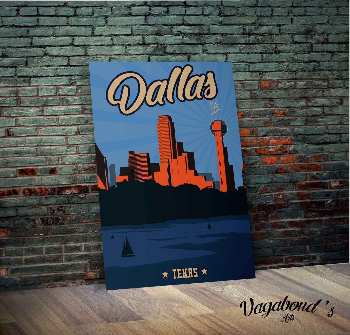 Dallas Texas Metal Sign