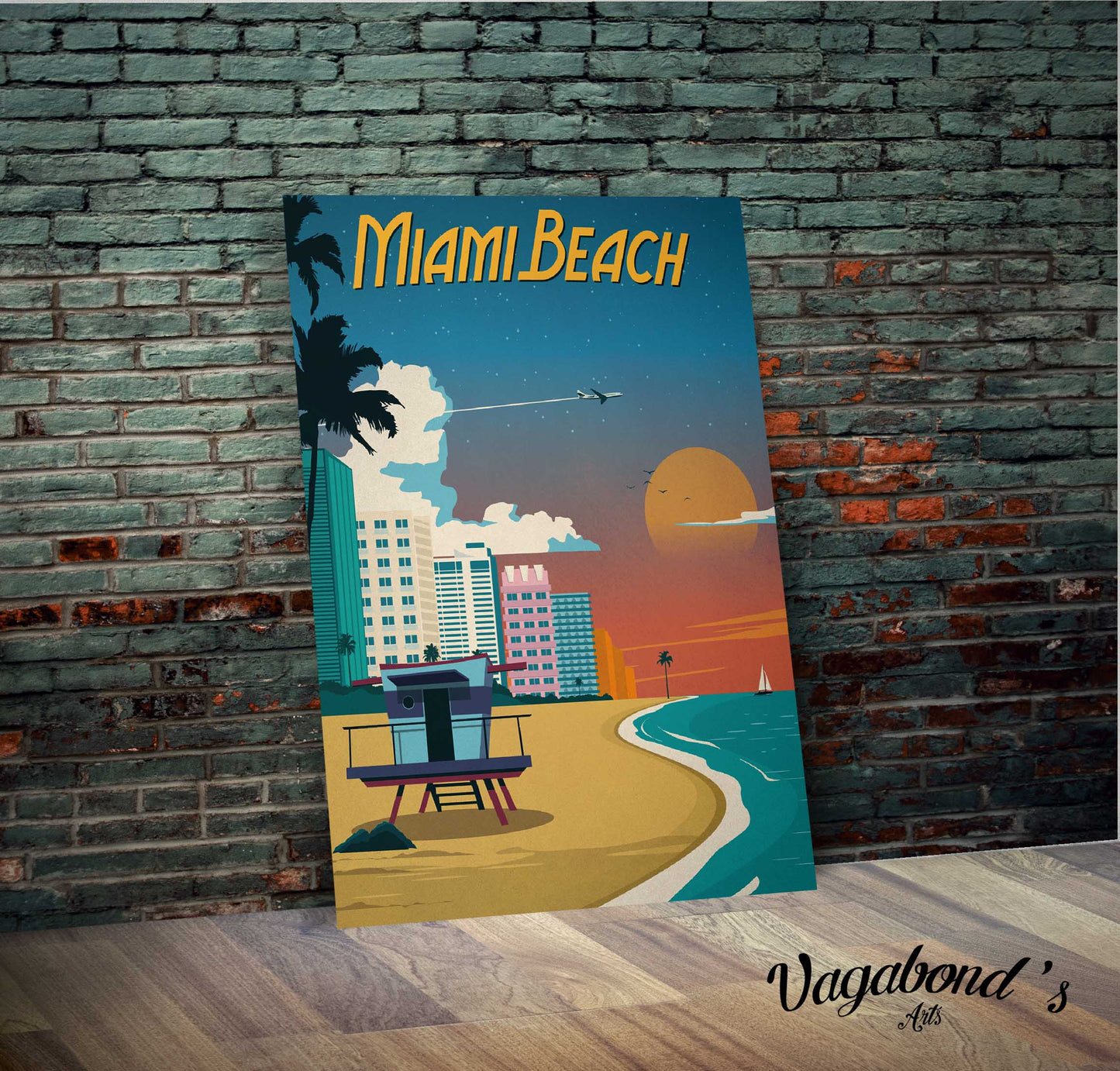 Miami Beach Metal Sign
