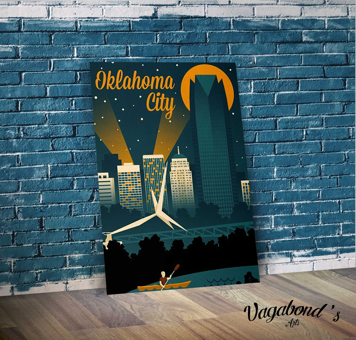 Oklahoma City Metal Sign