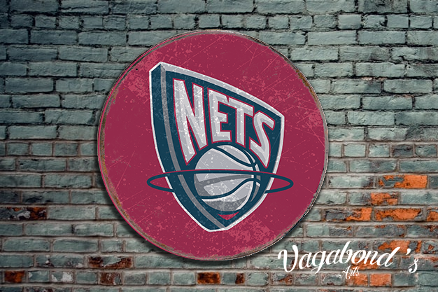 Vintage Brooklyn Nets Circular Sign
