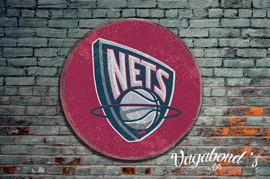 Vintage Brooklyn Nets Circular Sign