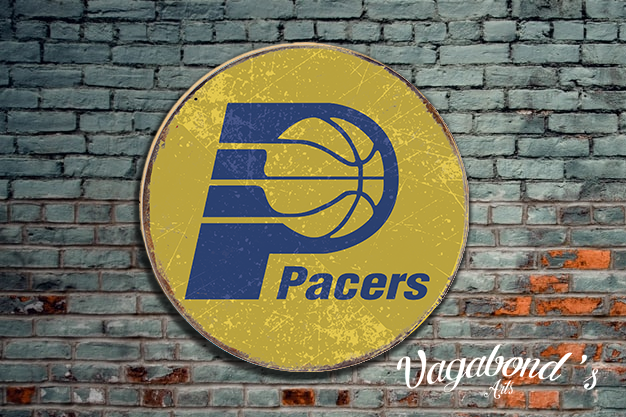 Vintage Indiana Pacers Circular Sign