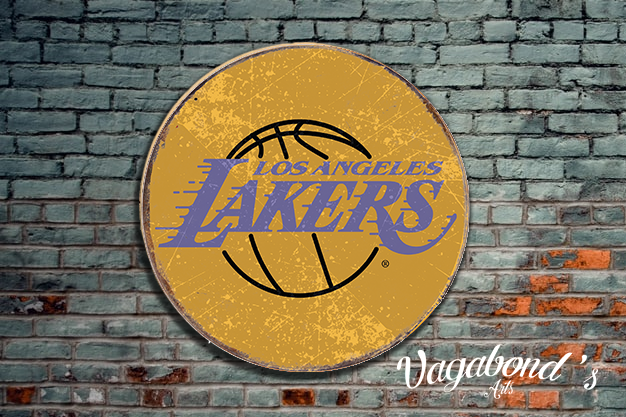 Vintage Los Angeles Lakers Circular Sign
