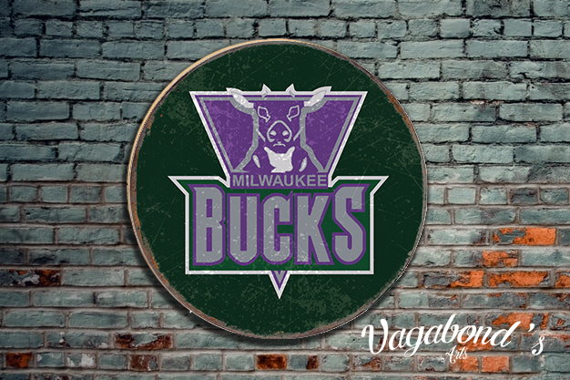 Vintage Milwaukee Bucks Circular Sign