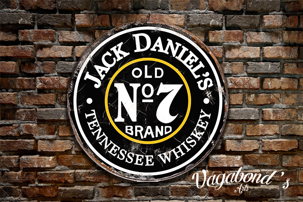 Vintage Jack Daniels N7 Circular Sign