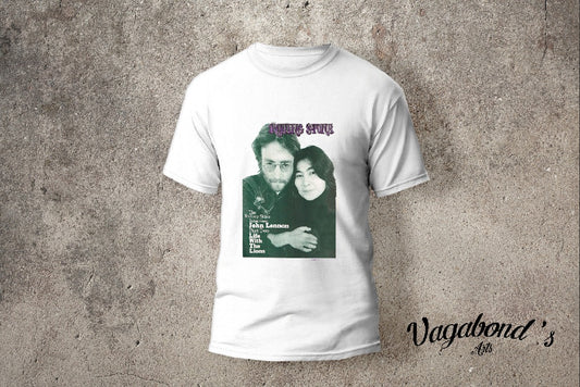 John Lennon & Yoko Ono Graphic T-Shirt - Vagabonds Arts 