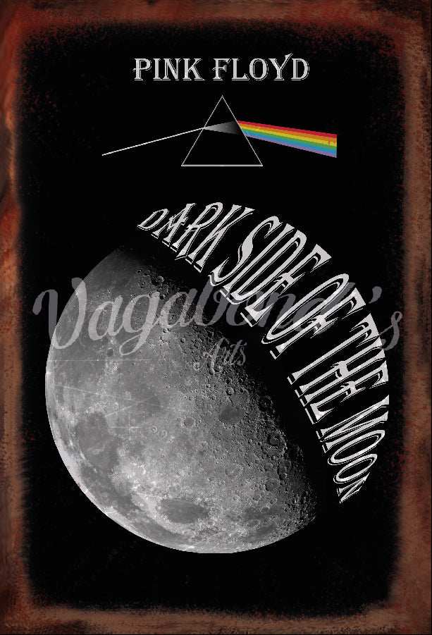 VINTAGE Pink Floyd  METAL SIGN - Vagabonds Arts 